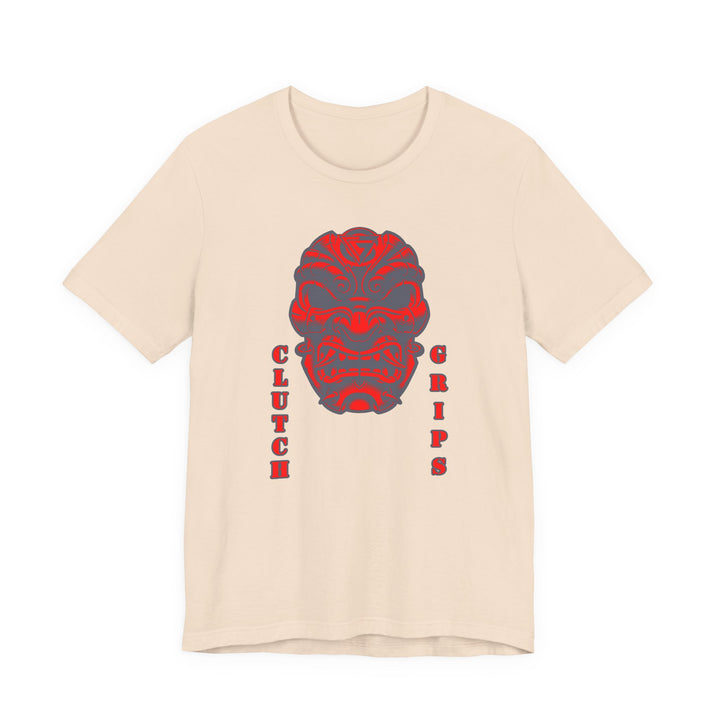 CG SAMURAI MASK GREY RED/CLUTCH GRIPS