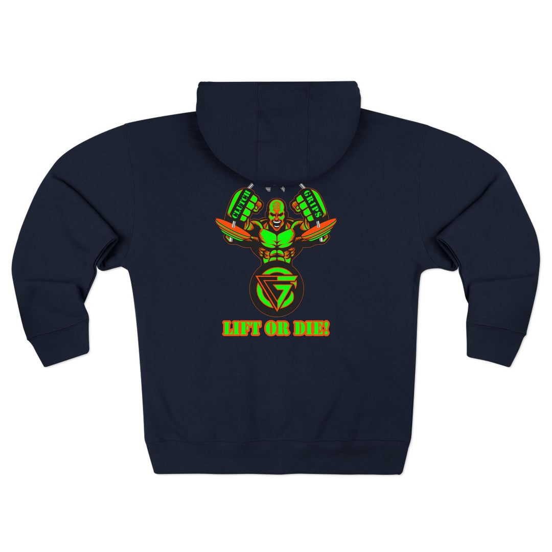 MAC SNAP GREEN ORANGE /LIFT OR DIE ZIP UP