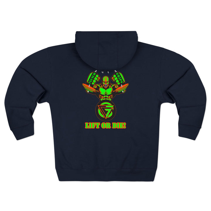 MAC SNAP GREEN ORANGE /LIFT OR DIE ZIP UP
