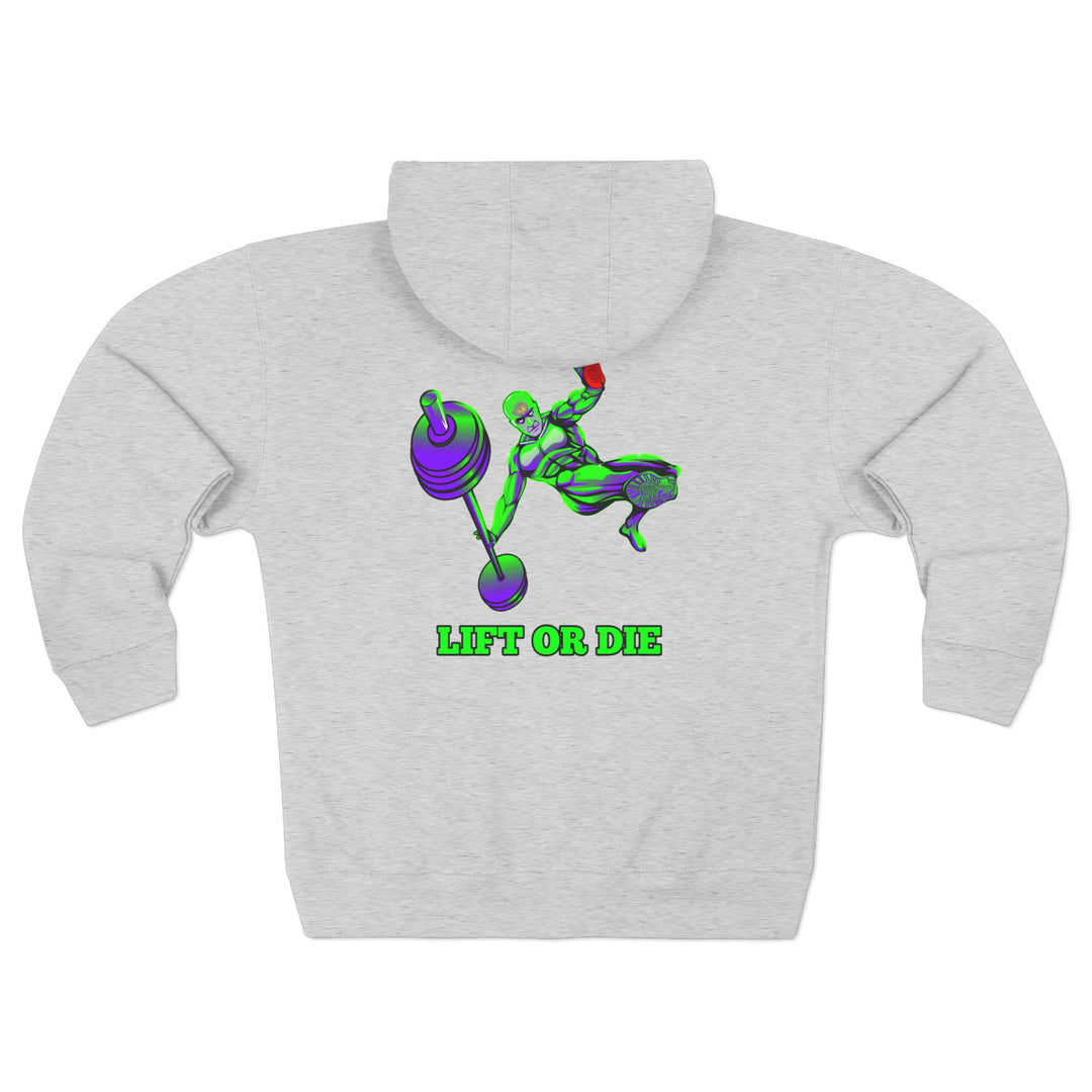 CG MAC JUMP PURPLE GREEN/LIFT OR DIE ZIP UP