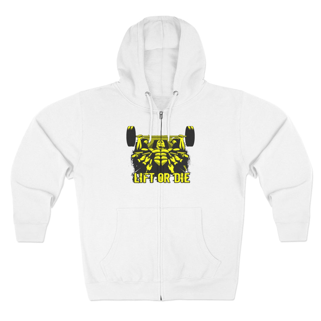 CG FINAL BOSS ON PRE-WORKOUT YELLOW BLACK /LIFT OR DIE ZIP UP