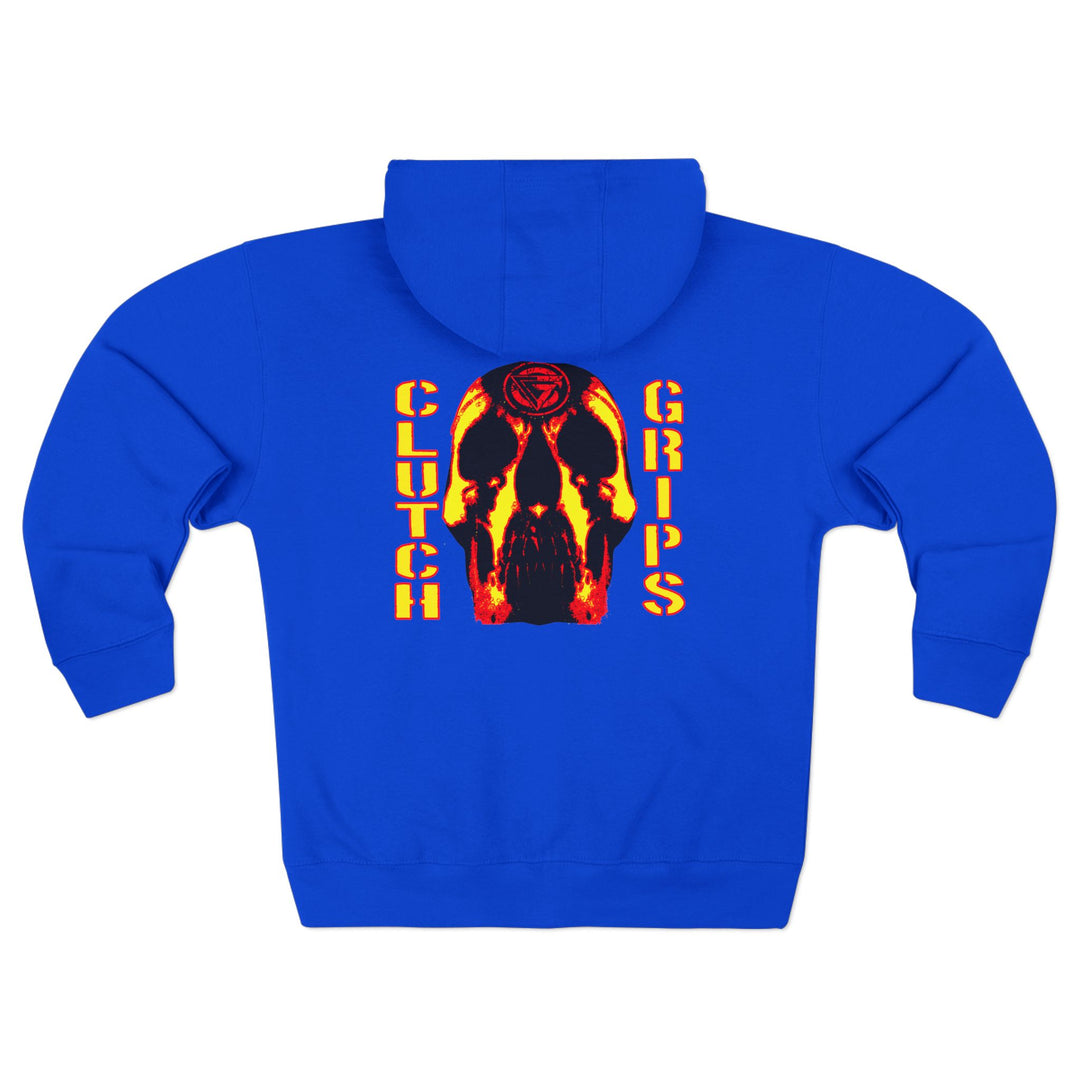 CG SKULLATOR RED GOLD /CLUTCH GRIPS ZIP UP