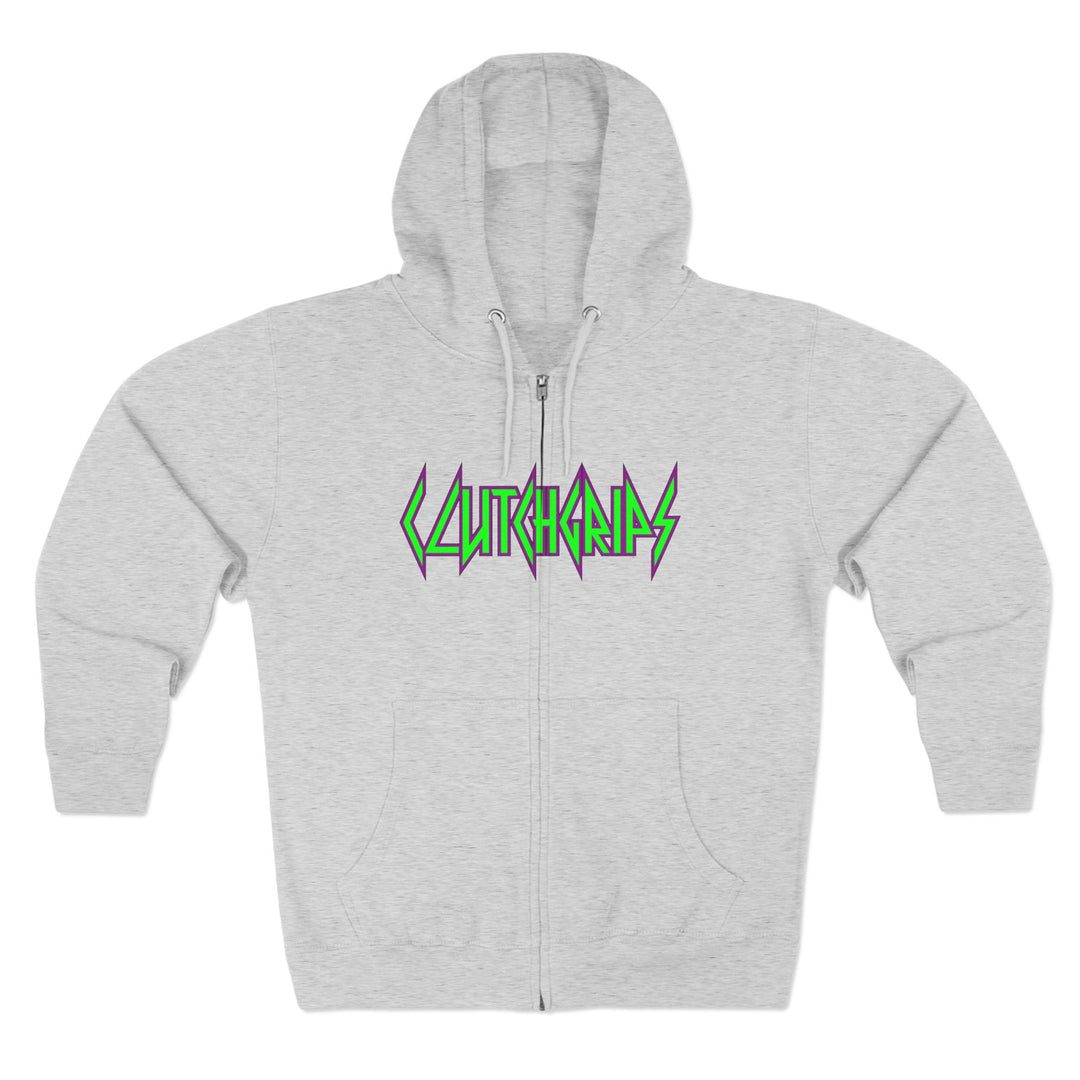 CG ANGRY DOG PURPLE GREEN/LIFT OR DIE ZIP UP