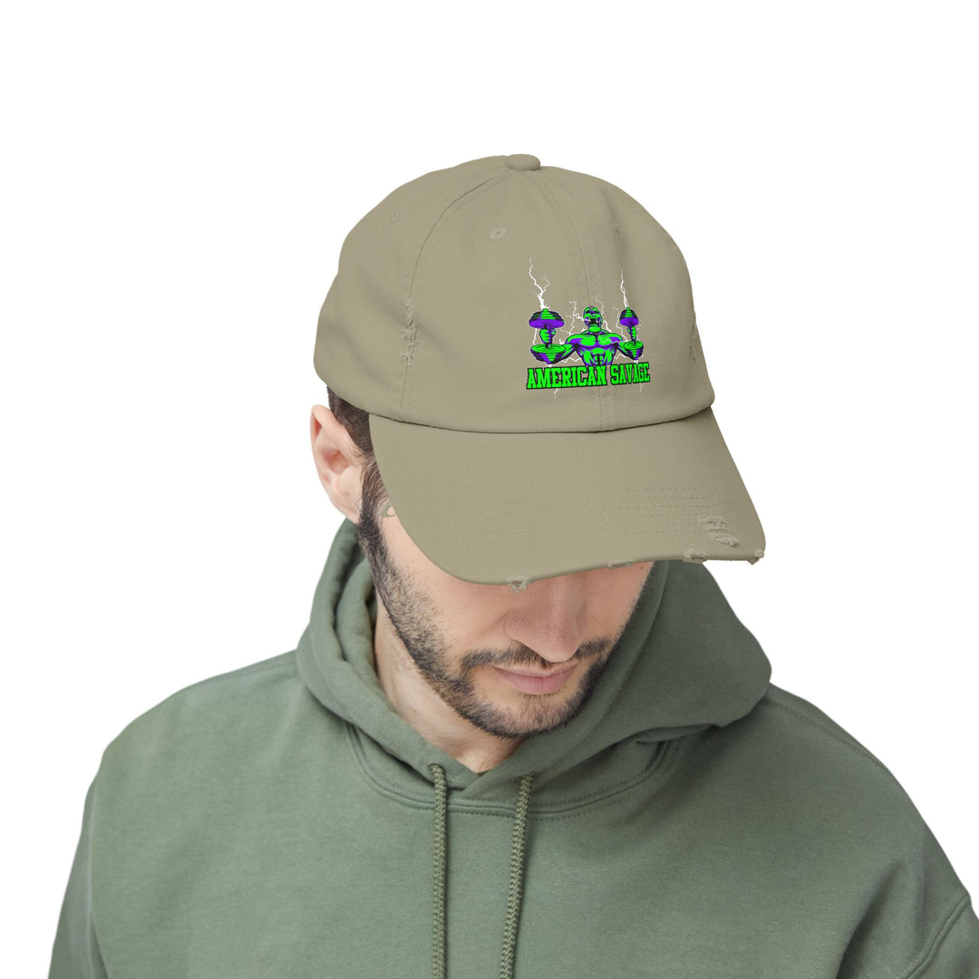 RIDE THE LIGHTNING PURPLE GREEN/AMERICAN SAVAGE CAP