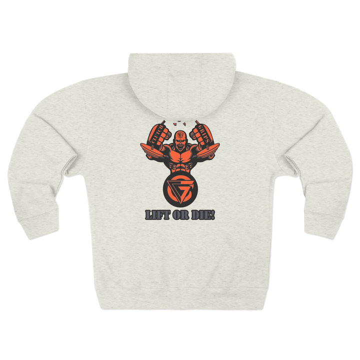 CG MAC SNAP GREY ORANGE /LIFT OR DIE ZIP UP