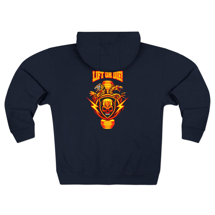 CG SGL SKULL BELL RED GOLD /LIFT OR DIE ZIP UP