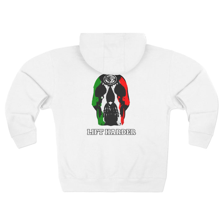 CG SKULL RED GREEN WHITE / LIFT HARDER ZIP UP