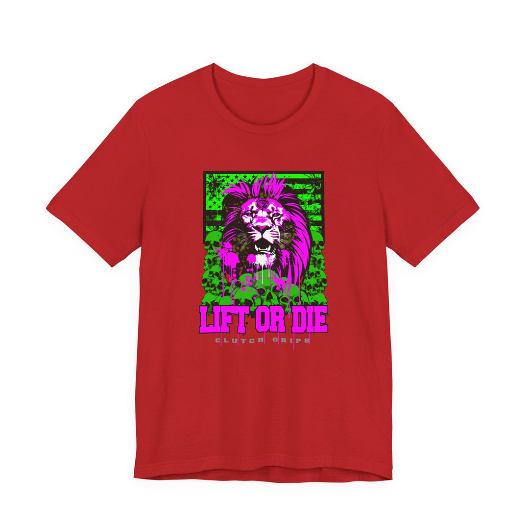 LION HEART PURPLEGREEN/LIFT OR DIE