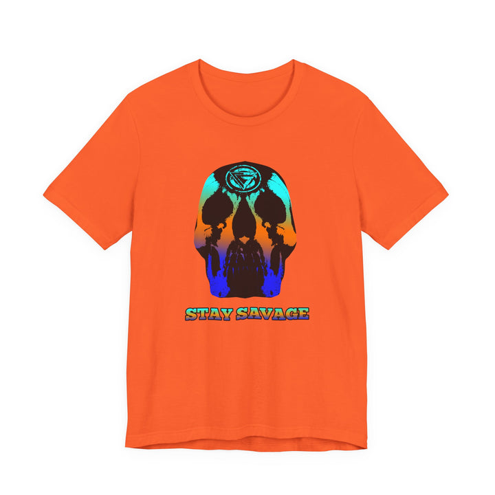 SKULLATOR BLUE ORANGE AQUA  /STAY SAVAGE