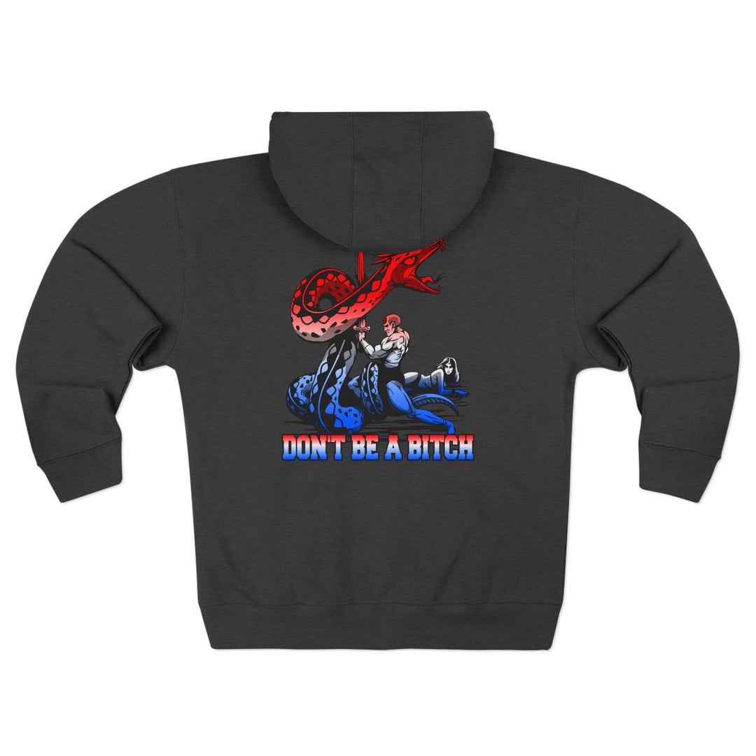 CG SERPENT SLAYER RED WHITE BLUE /DONT BE A BITCH ZIP UP
