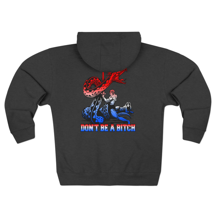 CG SERPENT SLAYER RED WHITE BLUE /DONT BE A BITCH ZIP UP