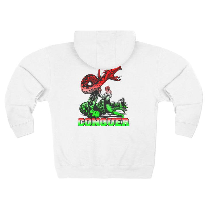 CG SERPENT SLAYER RED WHITE GREEN FADE /CONQUER ZIP UP