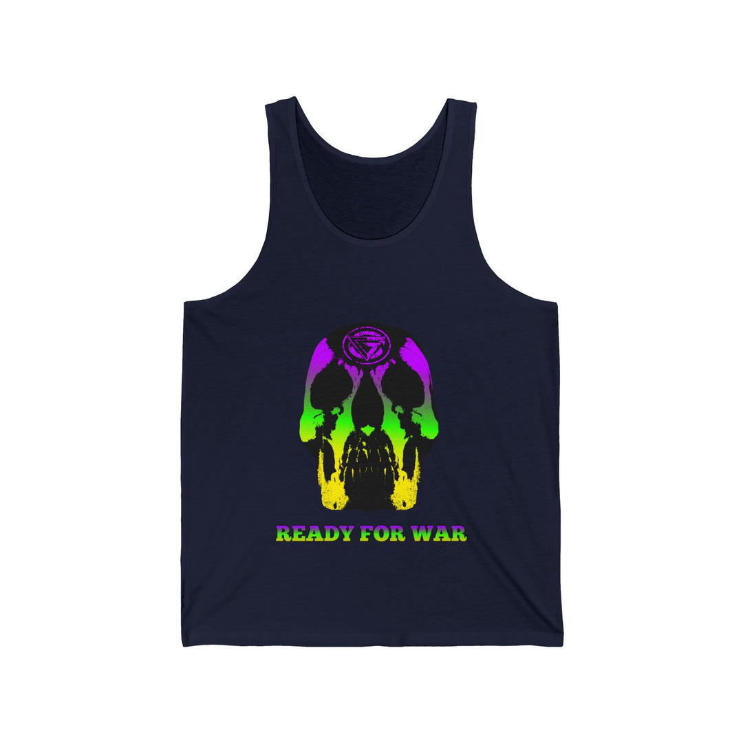 SKULLATOR TANK YELLOW GREEN PURPLE /READY FOR WAR