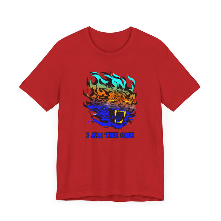 TIGER FLAME BLUE ORANGE AQUA FADE/I AM THE ONE