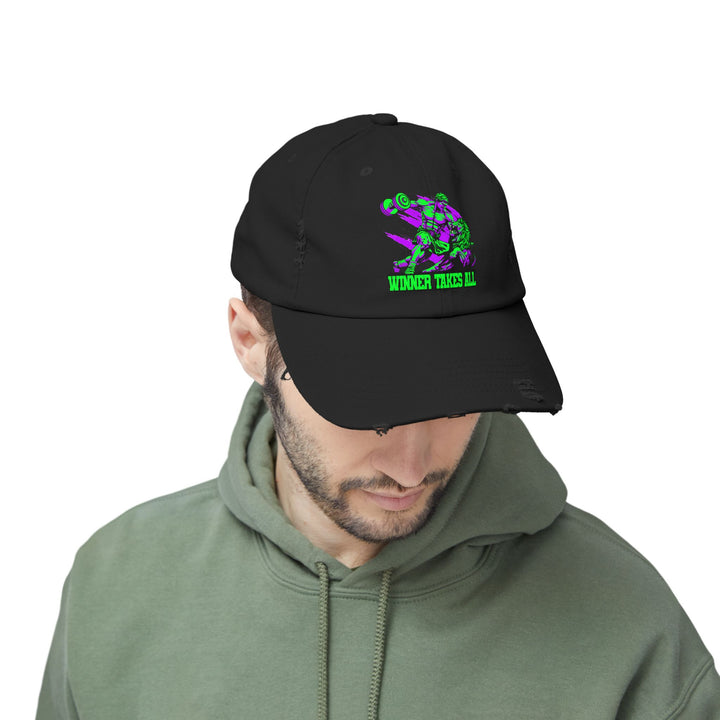 COLISEUM MAC VS LION PURPLE GREEN /WINNER TAKES ALL CAP