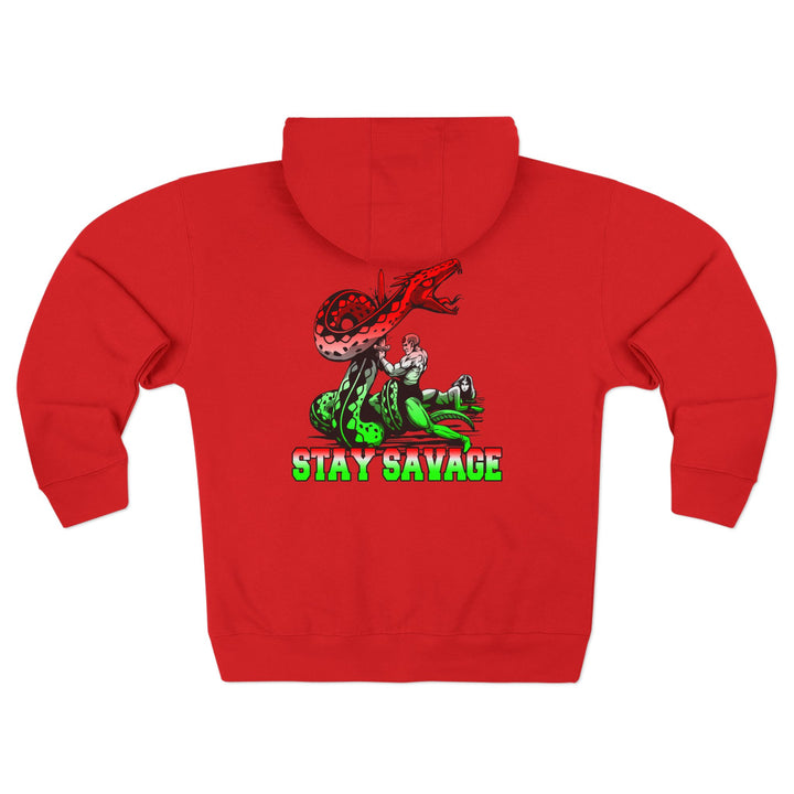 CG SERPENT SLAYER RED WHITE GREEN FADE /STAY SAVAGE ZIP UP