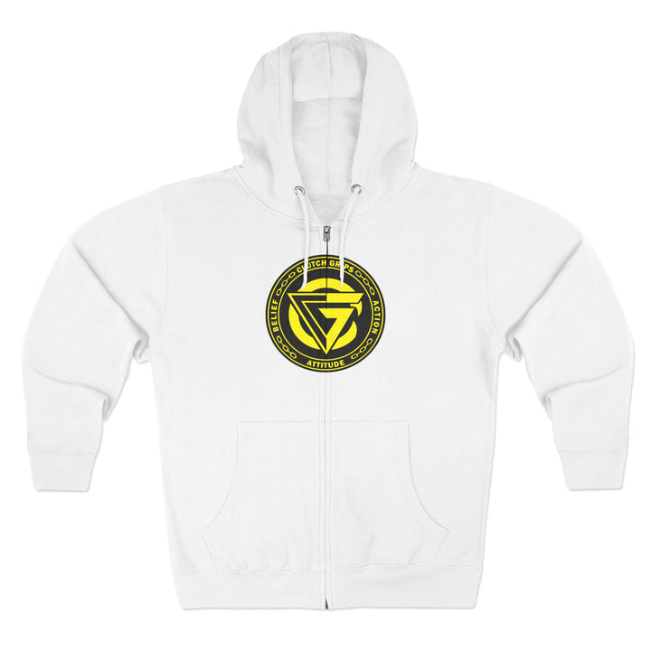 CG TIGER VS TIGER YELLOW BLACK /READY FOR WAR ZIP UP