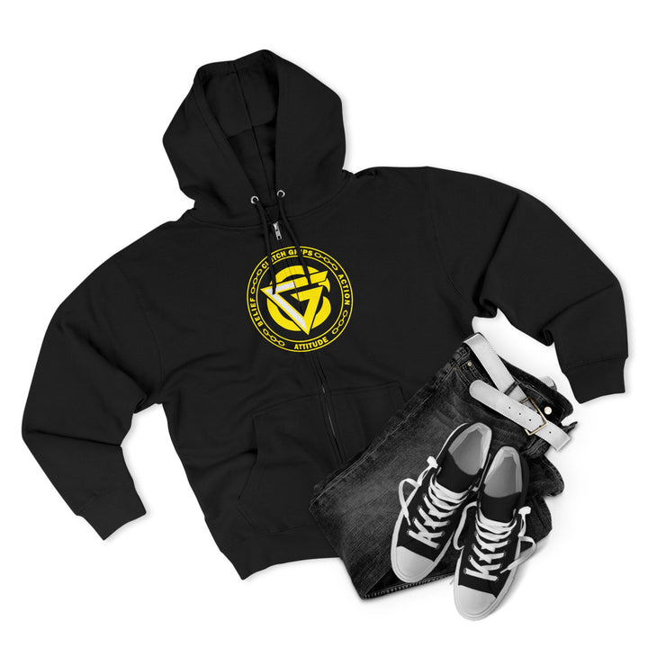 CG TIGER VS TIGER YELLOW BLACK /WELCOME TO THE JUNGLE ZIP UP