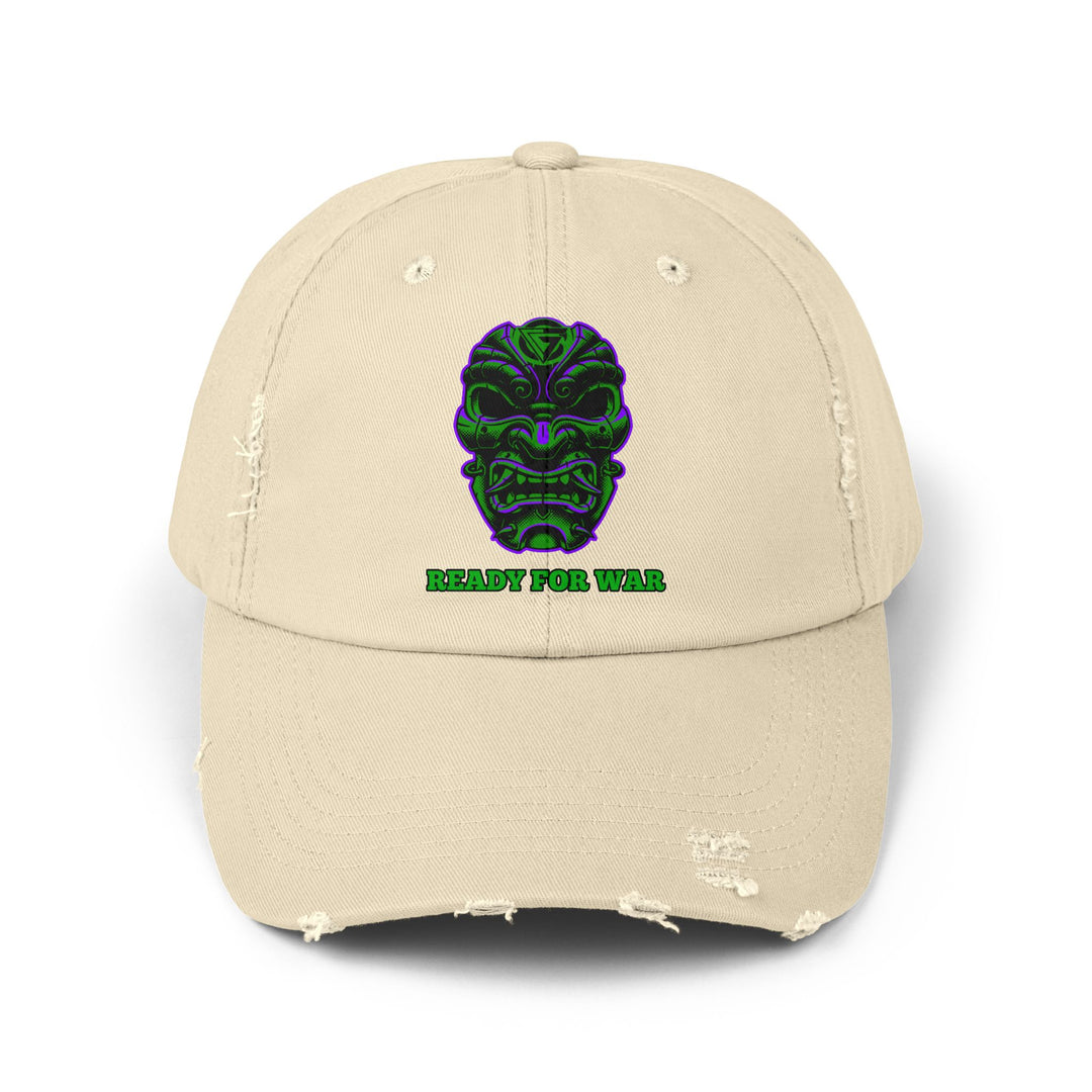 CG SAMURAI MASK PURPLE GREEN /READY FOR WAR CAP