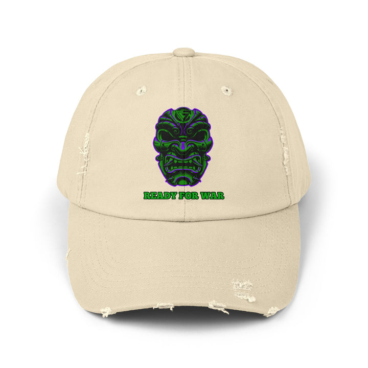CG SAMURAI MASK PURPLE GREEN /READY FOR WAR CAP