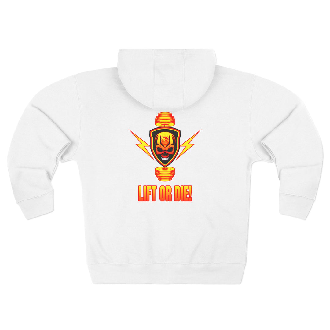 CG SGL SKULL BELL RED GOLD/LIFT OR DIE ZIP UP