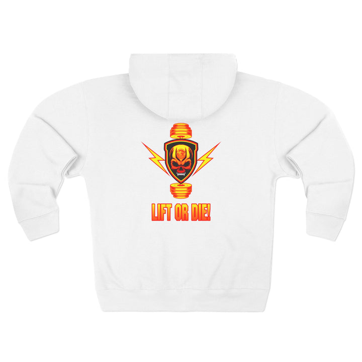 CG SGL SKULL BELL RED GOLD/LIFT OR DIE ZIP UP