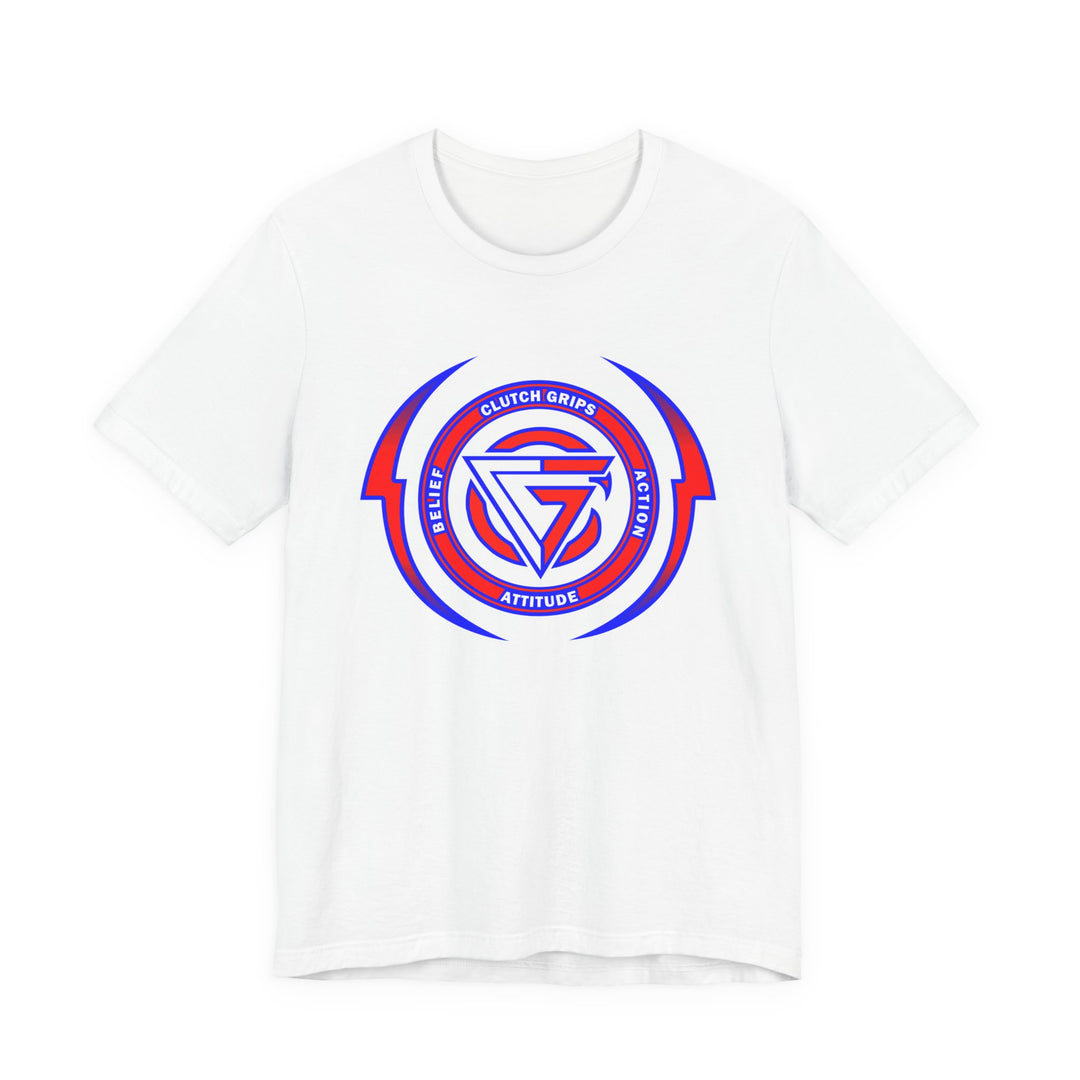 CG DBL ARCH LIGHTBOLT RED WHITE BLUE LOGO