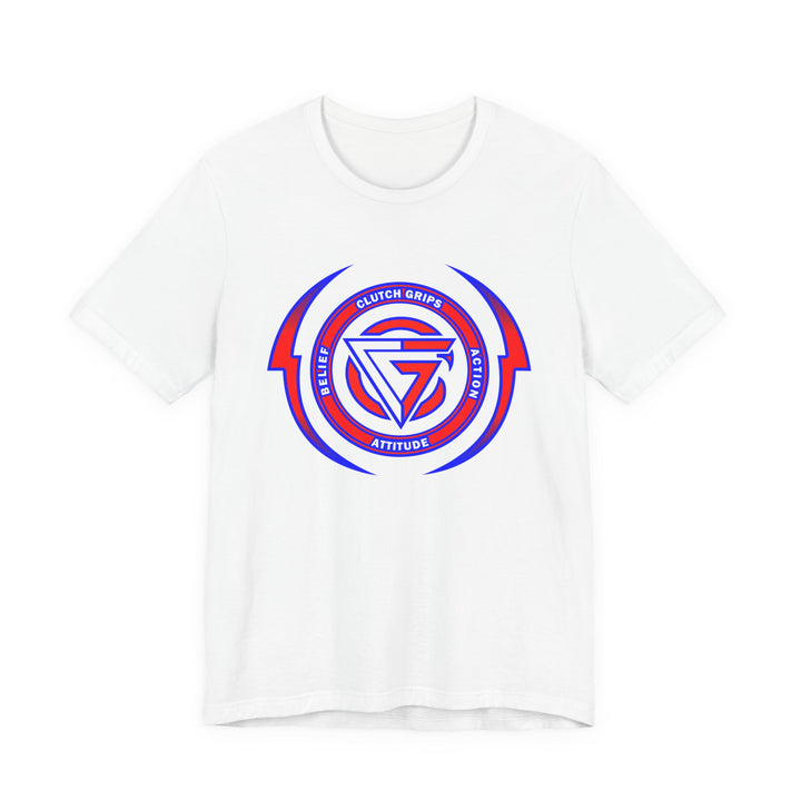 CG DBL ARCH LIGHTBOLT RED WHITE BLUE LOGO