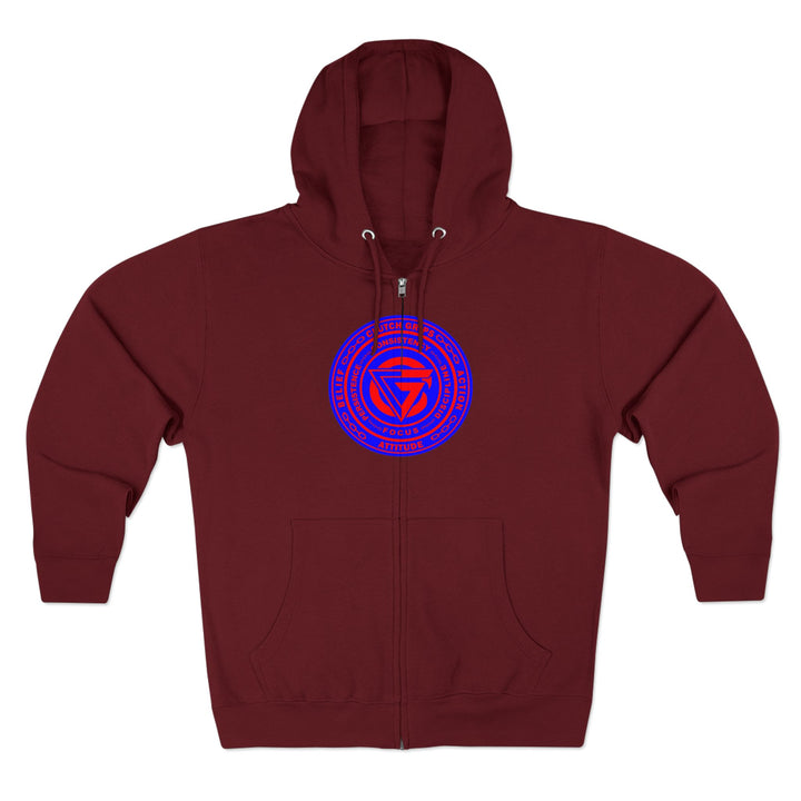 MAC VS SNAKE RED BLUE /LIFT OR DIE ZIP UP