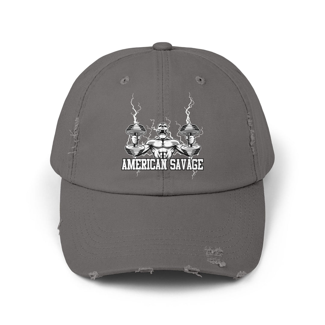 RIDE THE LIGHTNING WHITE AMERICAN SAVAGE CAP