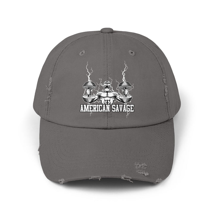 RIDE THE LIGHTNING WHITE AMERICAN SAVAGE CAP