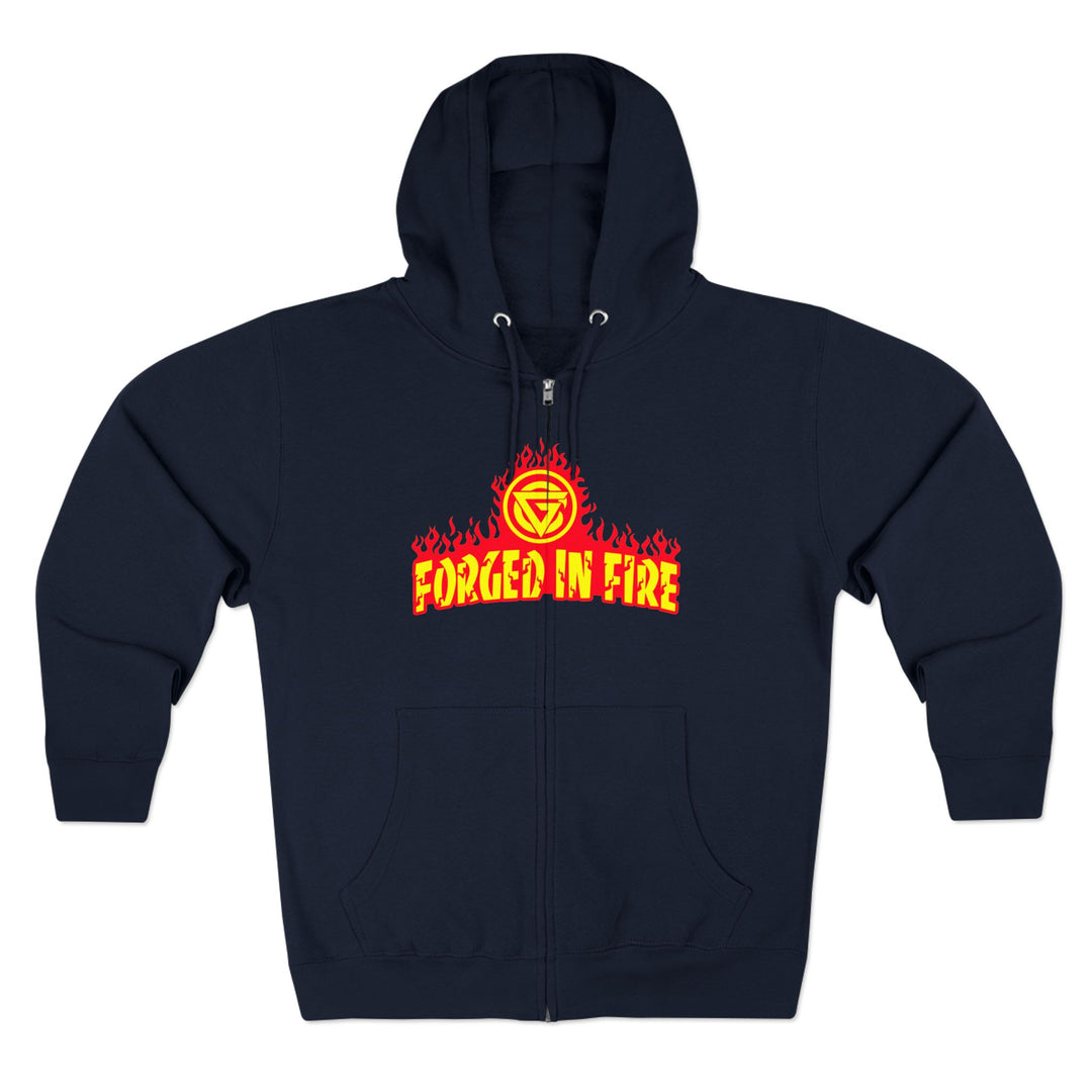 CG DBL SKULL BELL RED GOLD/READY FOR WAR ZIP UP