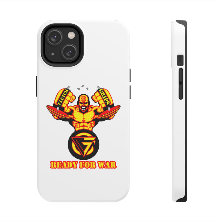 MAC-SNAP GOLD RED PHONE CASE /READY FOR WAR