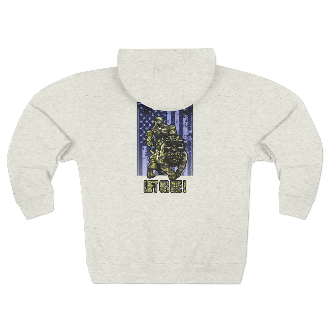 CG ANGRY DOG CAMO YELLOW/LIFT OR DIE ZIP UP