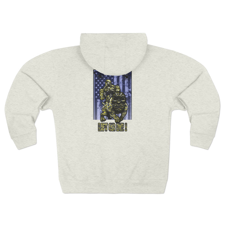 CG ANGRY DOG CAMO YELLOW/LIFT OR DIE ZIP UP