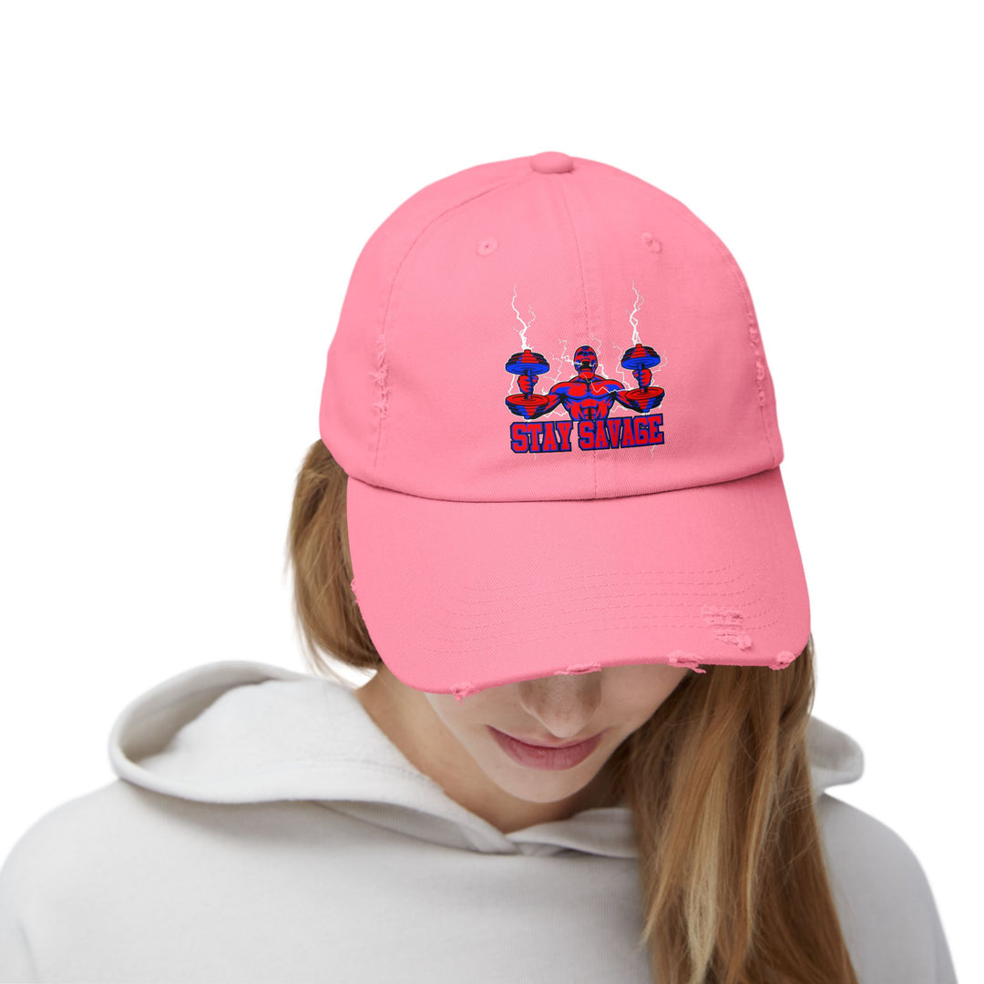 RIDE THE LIGHTNING RED BLUE /STAY SAVAGE CAP