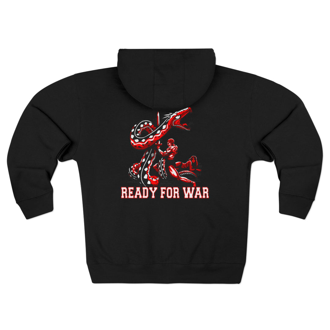 CG SERPENT SLAYER RED BLACK /READY FOR WAR ZIP UP