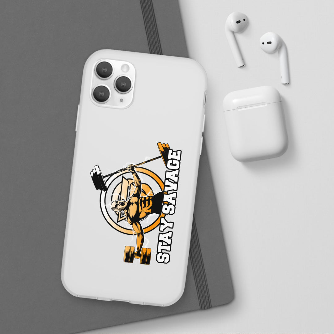 SPARTAN LIFT ORANGE WHITE PHONE CASE/STAY SAVAGE