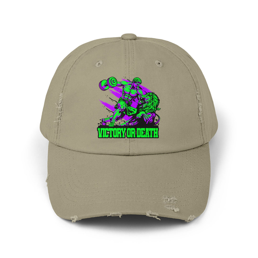 COLISEUM MAC VS LION PURPLE GREEN /VICTORY OR DEATH CAP