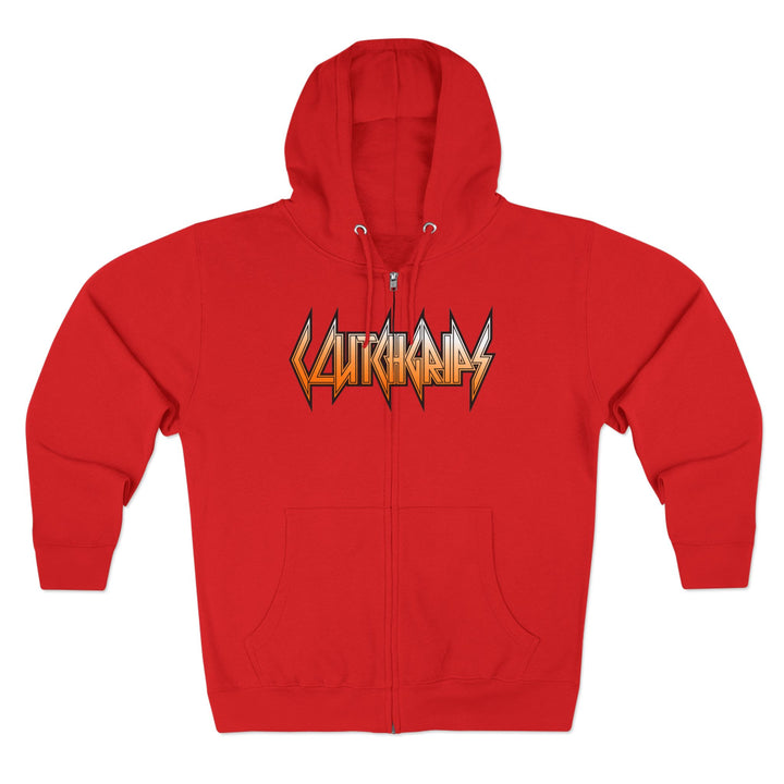 CG SKULLATOR SGL BELL DRAGON TIGER ORANGE WHITE  FADE /READY FOR WAR ZIP UP