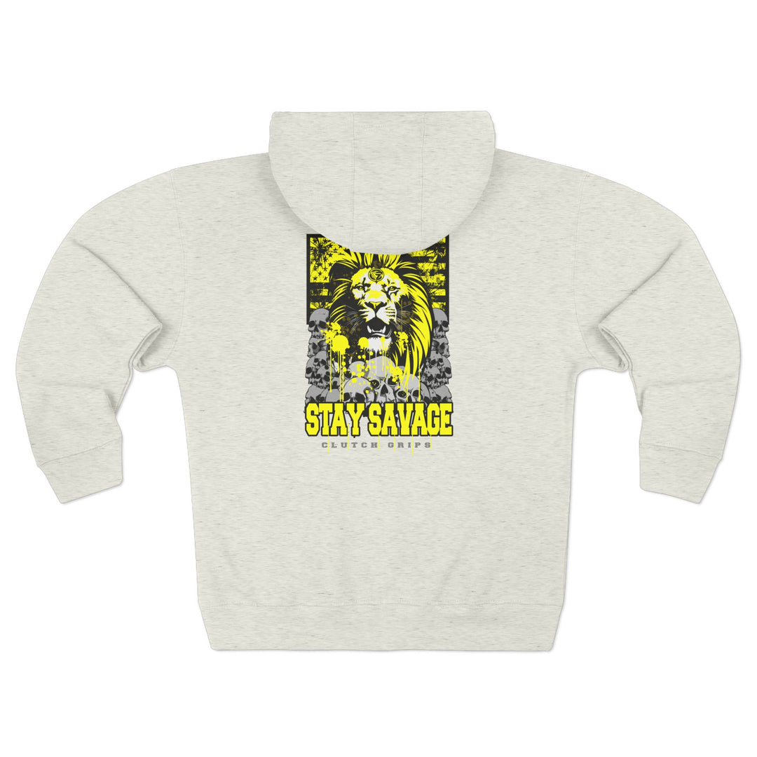 LIONHEART YELLOW BLACK /STAY SAVAGE ZIP UP