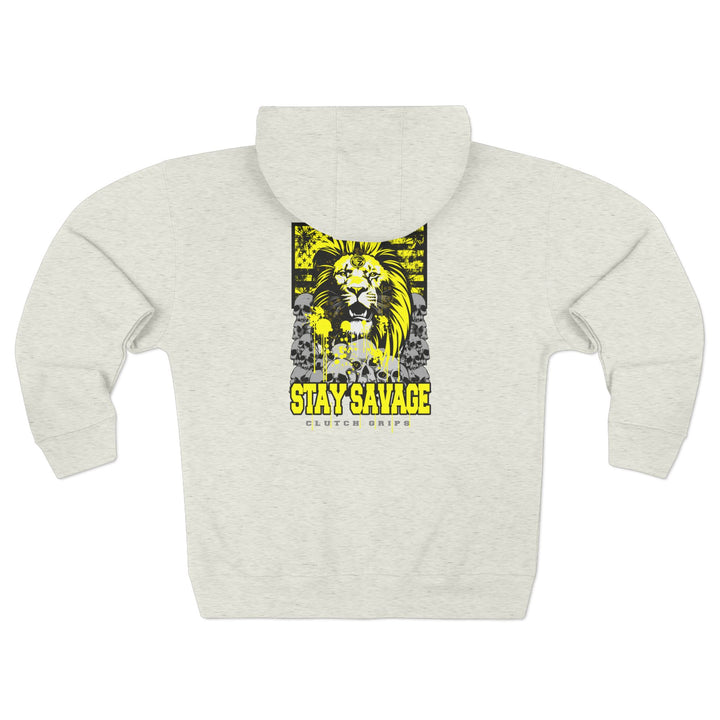LIONHEART YELLOW BLACK /STAY SAVAGE ZIP UP