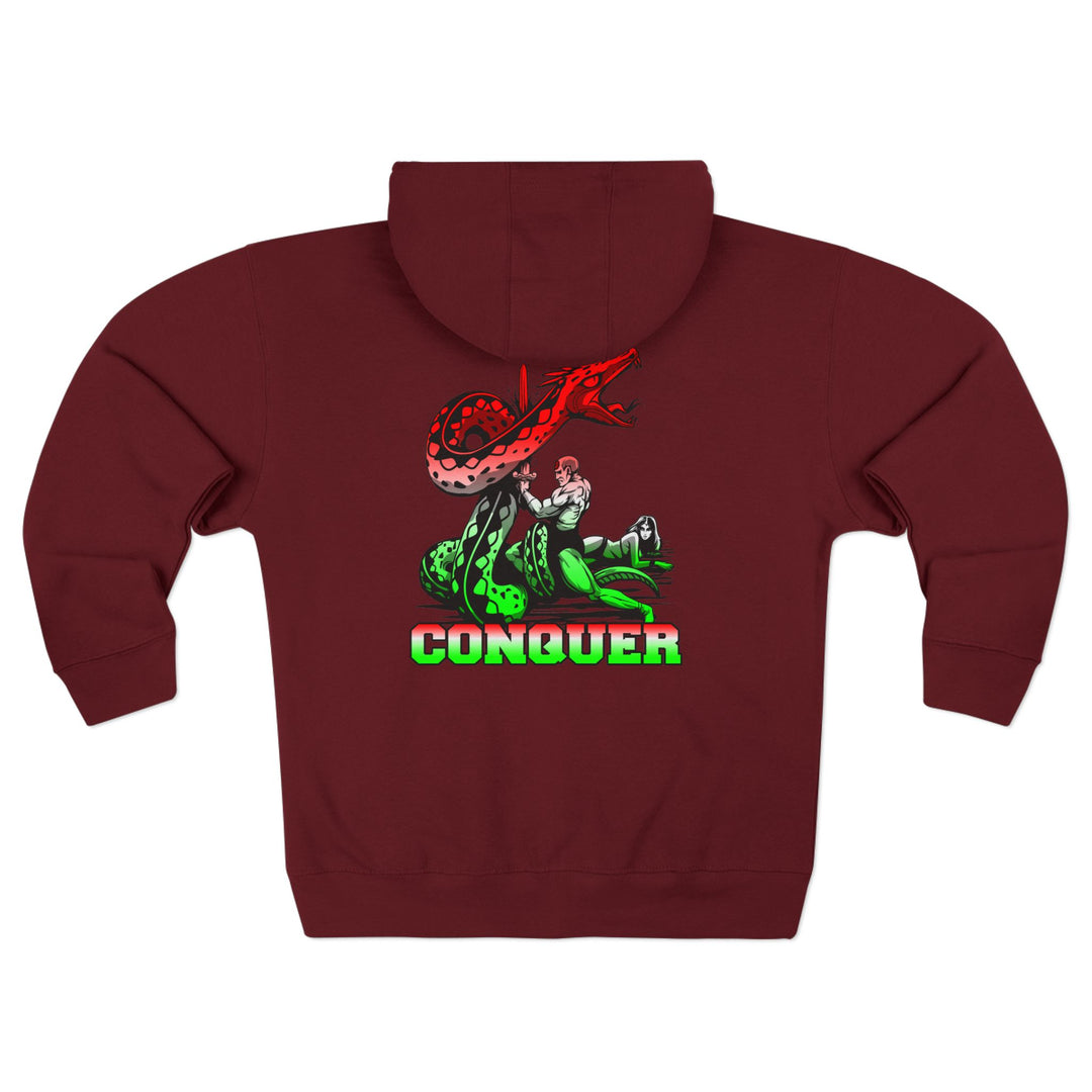 CG SERPENT SLAYER RED WHITE GREEN FADE /CONQUER ZIP UP