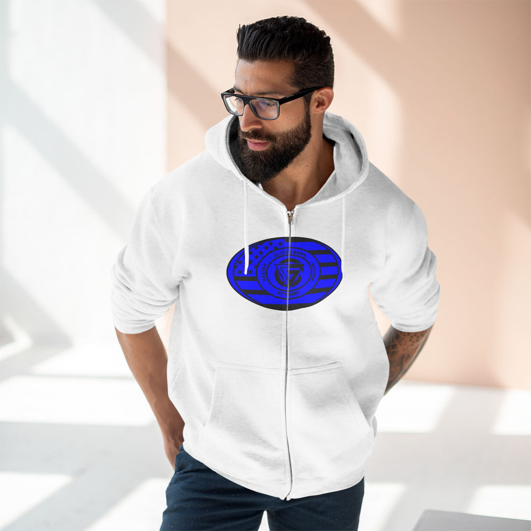 MAC WICK LIFT BLUE CG FLAG /LIFT OR DIE ZIP UP