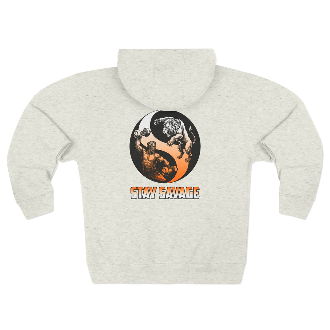 CG MAC SOUL OF LION ORANGE WHITE FADE  /STAY SAVAGE ZIP UP