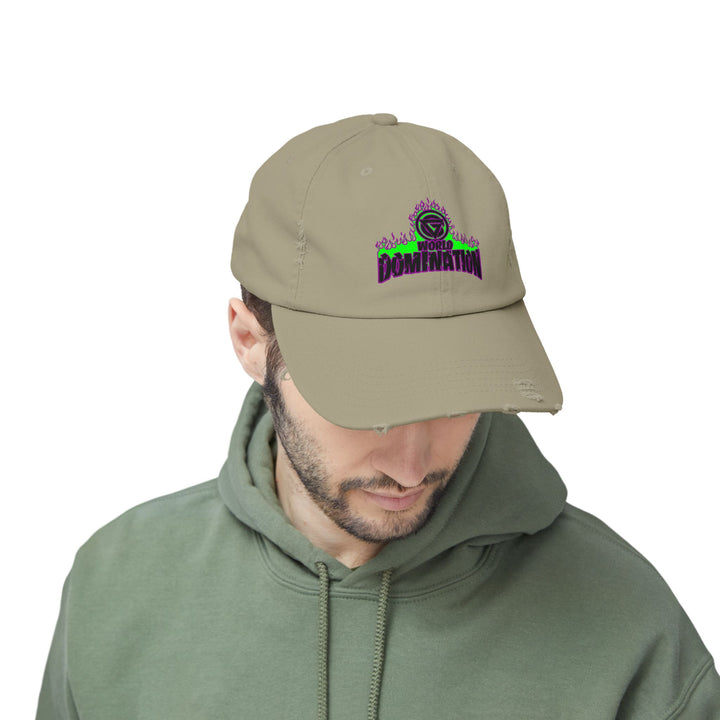 CG PURPLE GREEN FIRE /WORLD DOMINATION CAP