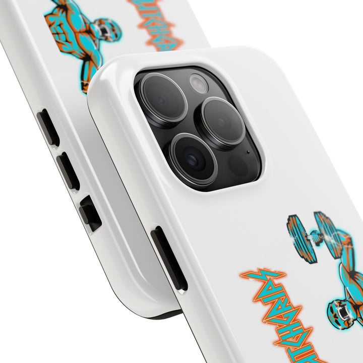 RIDE THE LIGHTNING MIAMI COLORS AQUA ORANGE PHONE CASE/CLUTCHGRIPS