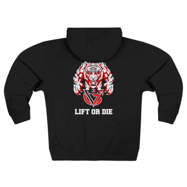 CG WICKED TIGER RED WHITE BLACK/LIFT OR DIE ZIP UP