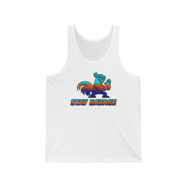 CG ANGRY ROOSTER BLUE ORANGE AQUA  FADE/STAY SAVAGE