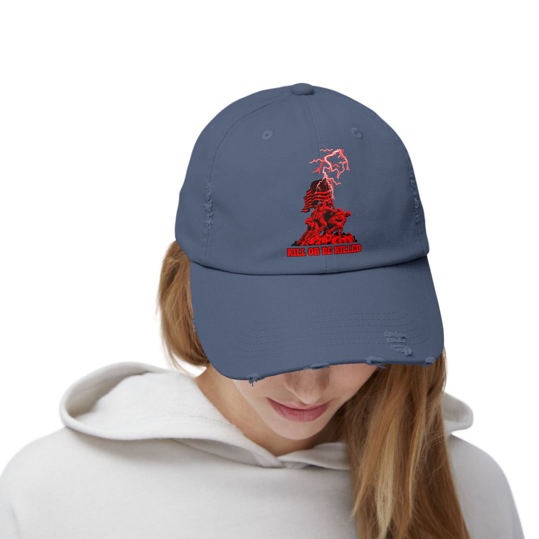 AMERICAN FREEDOM WARRIOR RED/KILL OR BE KILLED CAP